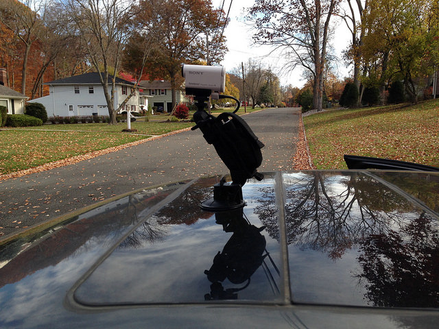 Action camera suction cup mount