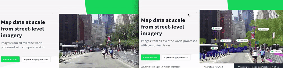 Mapillary web loading times before and after update