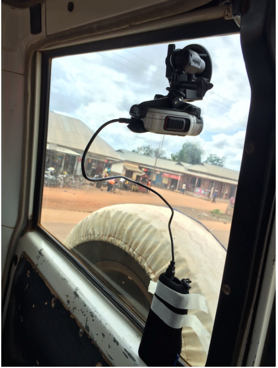 Camera mounted in the window