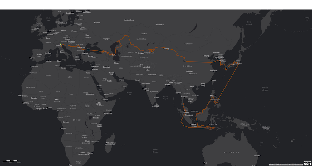 Our path so far, from Italy to Malaysia