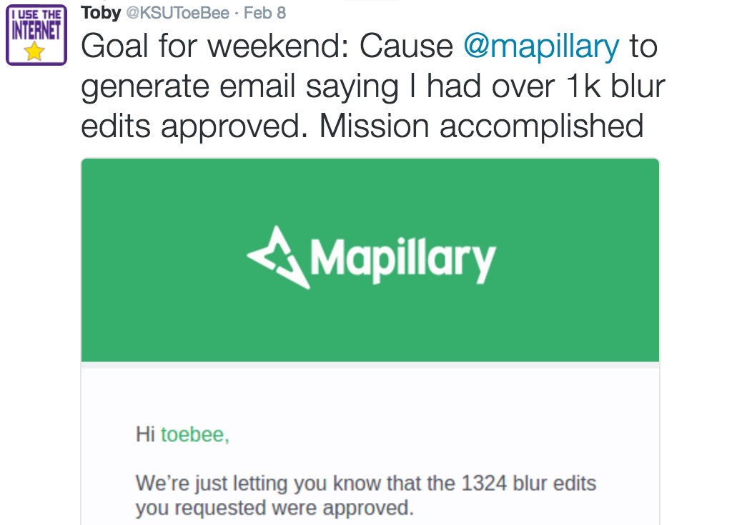 Challenging the Mapillary blur editor