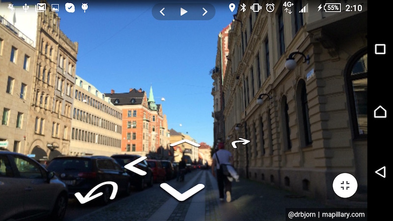 MapillaryJS viewer in Android app