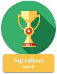 Top editors March 2017
