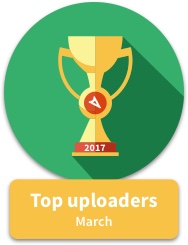 Top uploaders March 2017
