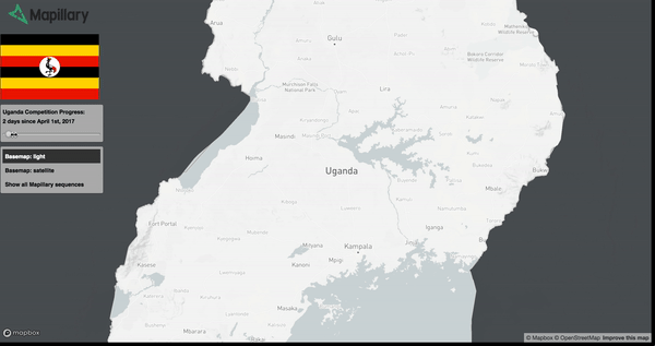 Uganda Mapillary challenge coverage