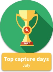 Top capture days July 2017