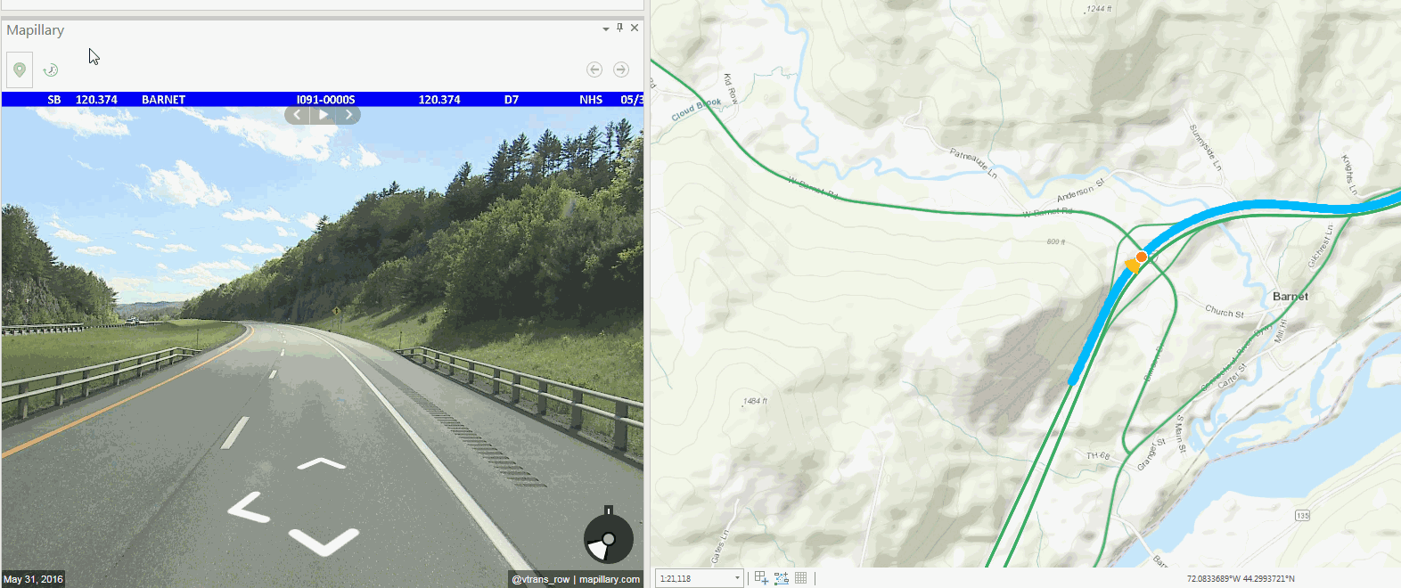 VTrans imagery "time travel" in ArcGIS Pro