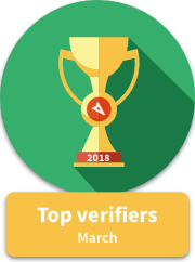 Top verifications March 2018