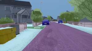 Mapillary Vistas Dataset annotations on street-level images