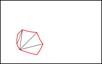Polygon triangulated