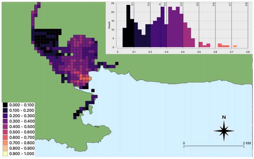Ryan’s analysis of urbanization levels in Puerto Ayora